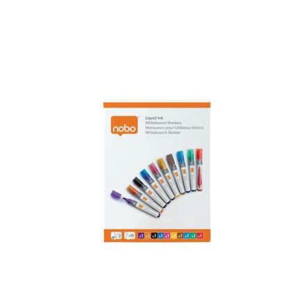 NOBO Táblamarker folyékonytintás 1-3 mm 10db vegyes színek (VN5381)