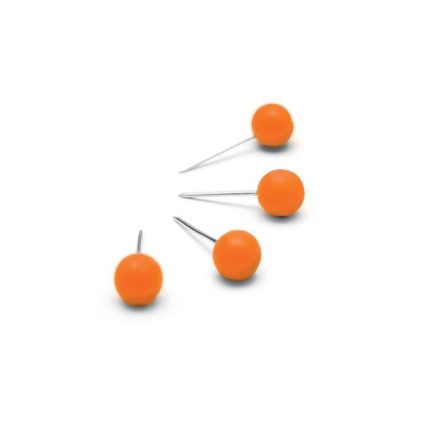 NOBO Térképtű gömb fejű 100 db narancs (VN5329)