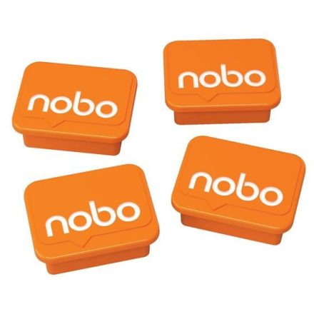 NOBO mágnes mágnestáblákhoz 4db narancs (VN5327)