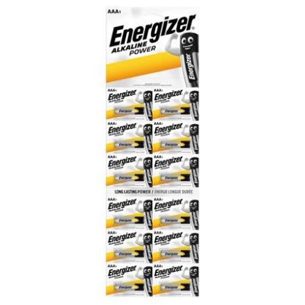 Energizer Alkaline Power Kartella AAA ceruzaelem 12db egyesével téphető (EEAAAK12)