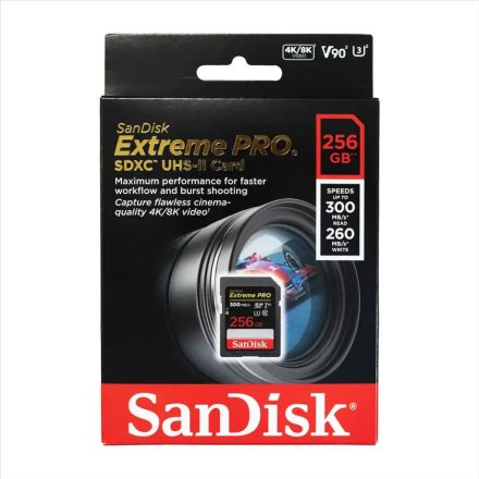 128GB Sandisk Extreme Pro SDXC UHS-II CL10 U3 V90 (SDSDXDK-256G-GN4IN / 215414)