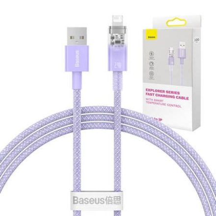 Baseus USB-A-Lightning töltőkábel 1m lila (CATS010005)