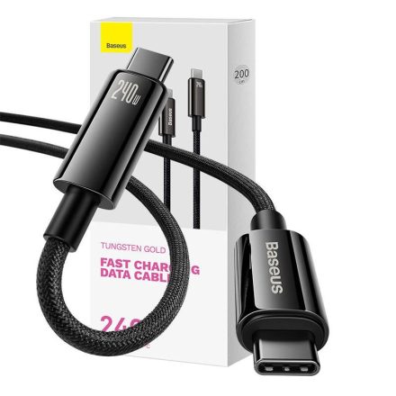 Baseus USB-C – USB-C kábel 240W 2m fekete (CAWJ040101)