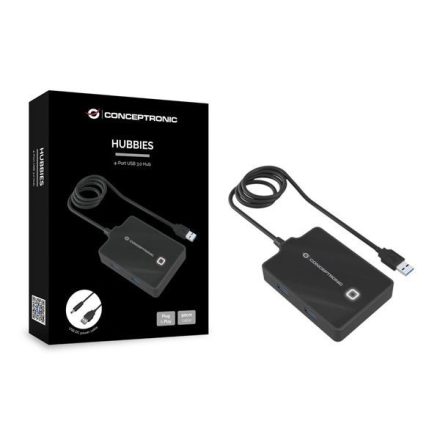 Conceptronic 4 portos USB 3.0 HUB (HUBBIES11B)