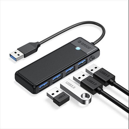 Orico 4 portos USB 3.0 HUB (ORICO-PAPW4A-U3-015-BK)