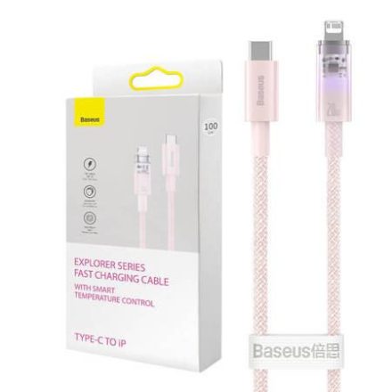 Baseus USB-C - Lightning kábel 20W 1m rózsaszín (CATS010204)