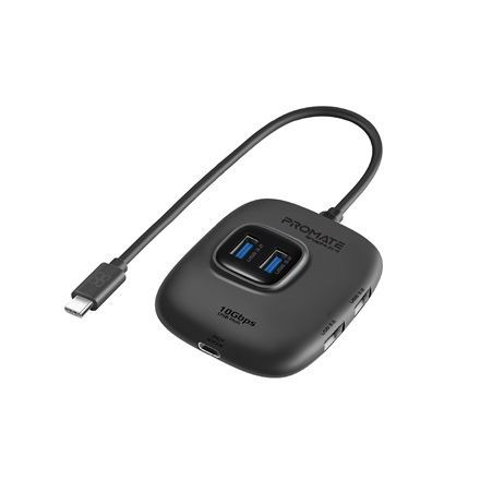 Promate USB-C 5in1 HUB szürke (SNAPHUB-4)