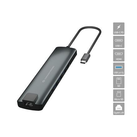 Conceptronic USB-C Notebook Dokkoló fekete (DONN06G)