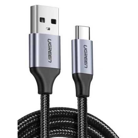 UGREEN US288 USB-A - USB-C kábel QC3.0 2m fekete-ezüst (60128B)