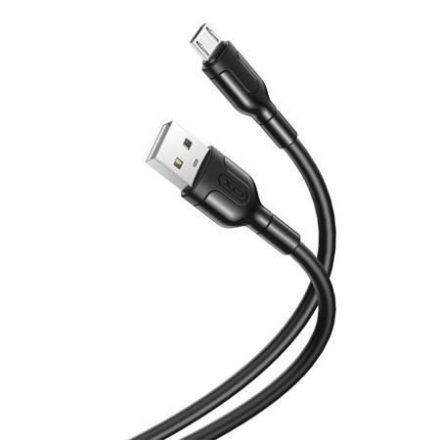 XO NB212 USB-A - MicroUSB kábel 2.1A, 1m fekete (6920680827800)