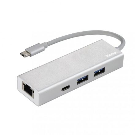 Hama USB 3.2 TYPE-C HUB 3 portos + LAN (200108)