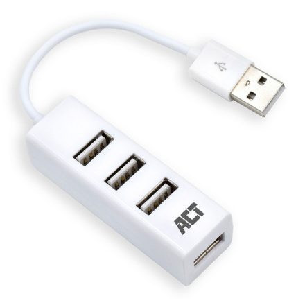 ACT USB Hub 2.0 4 portos fehér (AC6200)