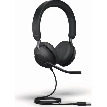 Jabra Evolve2 40 SE MS USB-A sztereó headset fekete (24189-999-999)