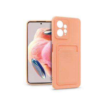 Haffner Card Case Xiaomi Redmi Note 12 4G szilikon tok kártyatartóval pink (PT-6727)