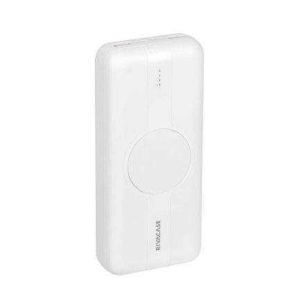 RivaCase Rivapower VA2602 20000mAh Powerbank vezeték nélküli töltés funkcióval fehér (4260709011622)