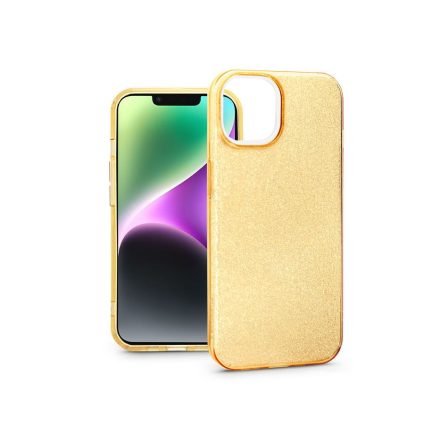 Haffner Glitter Apple iPhone 14 szilikon tok aranyszínű (TF-0215)