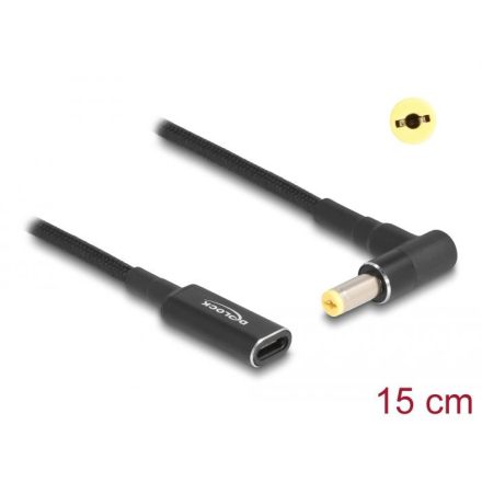 DeLock notebook töltőkábel USB-C anya -> Acer 5,5 x 1,7 mm apa (60038)