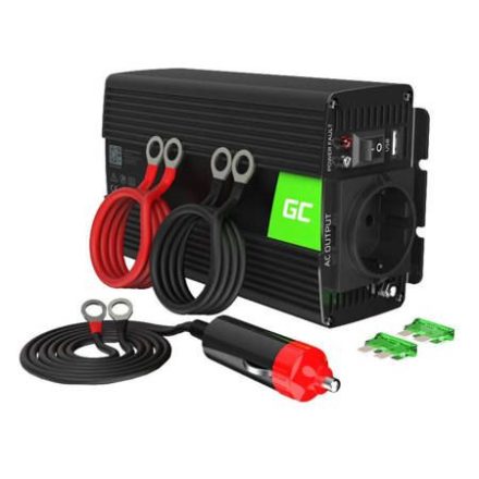 Green Cell Inverter 12V-230V 300W/600W feszültség átalakító (INV01DE)