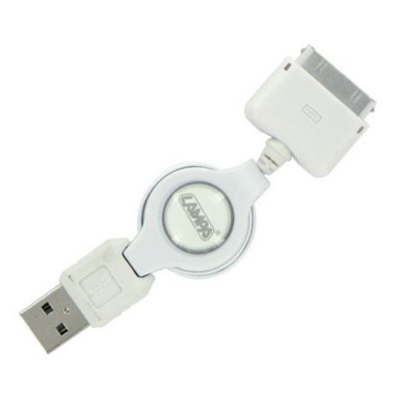 Lampa USB > 30-pin iPhone / iPad töltőkábel öncsévélő 1 m (0139014)