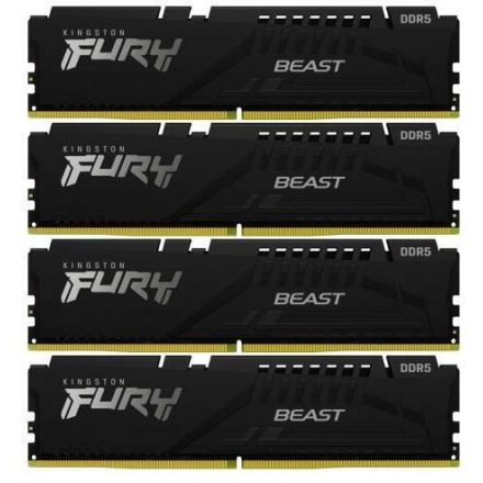 64GB 6000MHz DDR5 RAM Kingston Fury Beast CL40 (4x16GB) (KF560C40BBK4-64)