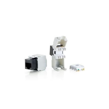 Equip Keystone szerszámmentes csatlakozóvég Cat6 Keystone Jack, árnyékolatlan, RJ45 (8db/csomag) (769211)