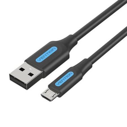 Vention USB-A - MicroUSB adat,- és töltőkábel 1m fekete-kék (COLBF)