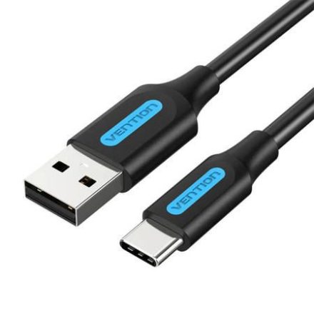 Vention USB-A - USB-C adat,- és töltőkábel 1m fekete-kék (COKBF)