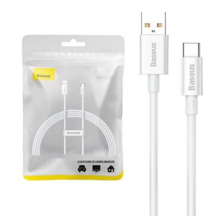 Baseus Superior USB-A - USB-C töltőkábel 100W 1,5m fehér (P10320102214-02)