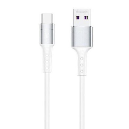 Remax Chaining USB-A - USB-C kábel 1m fehér (RC-198a)