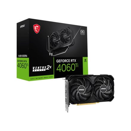 MSI GeForce RTX 4060 Ti 16GB VENTUS 2X BLACK 16G OC videokártya