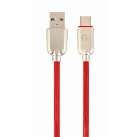 Gembird USB Type-C - USB-A adat- és töltőkábel 2m piros (CC-USB2R-AMCM-2M-R)