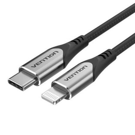 Vention USB-C - Lightning kábel 3A 1m fekete (TACHF)