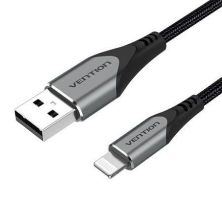 Vention USB-A - Lightning kábel 2.4A 1m fekete (LABHF)