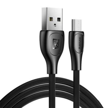 Remax Lesu Pro USB-A - MicroUSB kábel 2.1A 1m fekete (RC-160m Black)