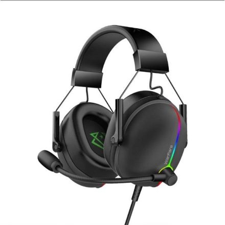 Vertux Warfare gaming headset fekete