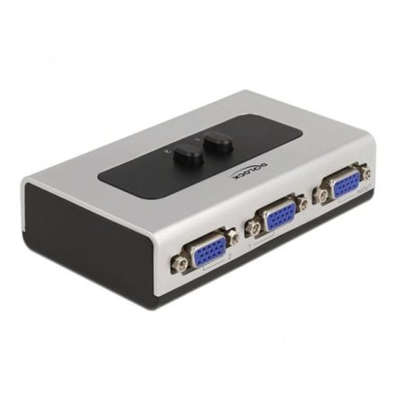 DeLock 2 portos manuális kétirányú VGA switch (87758)