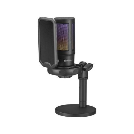 Sandberg Streamer USB mikrofon fekete (126-39)