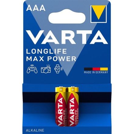 Varta Max Tech AAA alkáli mikro ceruza elem (2db/bliszter) (4703101412)