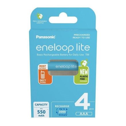 Panasonic Eneloop AAA 550mAh mikro ceruza akku (4db/csomag) (BK4LCCE-4BE-N)