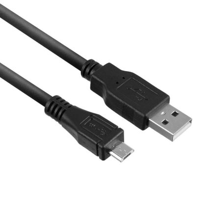 ACT USB-A - MicroUSB adat- és töltőkábel 1m fekete (AC3000)