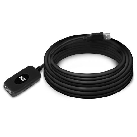 ACT USB-A 2.0 hosszabbító kábel 5m fekete (AC6005)