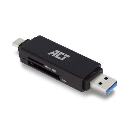 ACT USB-C/USB-A kártyaolvasó SD/micro SD kátyákhoz (AC6375)