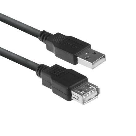 ACT USB 2.0 hosszabbító kábel 1,8m fekete (AC3040)