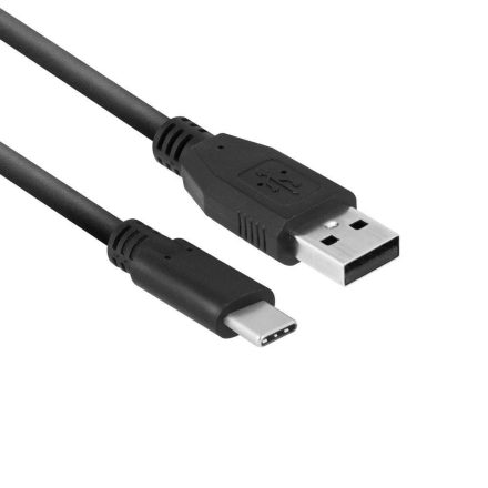 ACT USB-A 3.2 Gen1 - USB-C adat- és töltőkábel 1m fekete (AC3020)