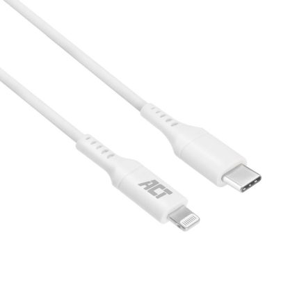 ACT USB-C - Lightning adat- és töltőkábel 2m fehér (AC3015)