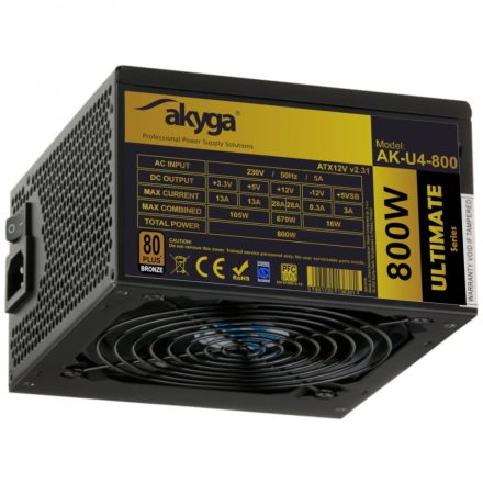 Akyga ULTIMATE 800W tápegység (AK-U4-800)