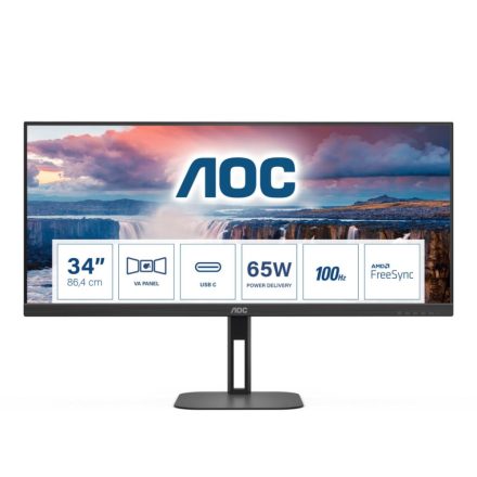 34" AOC U34V5C/BK LCD monitor