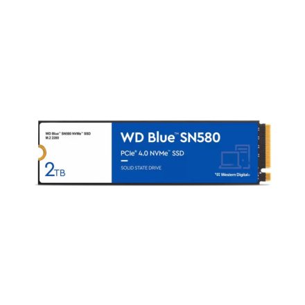 2TB WD Blue SN580 M.2 NVMe SSD meghajtó (WDS200T3B0E)