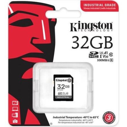 32GB SDXC Kingston Industrial Temperature UHS-1 Class10 U3 V30 A1 (SDIT/32GB)