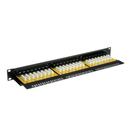 Value STP CAT6 24port 19" patch panel fekete (26.99.0362-5)